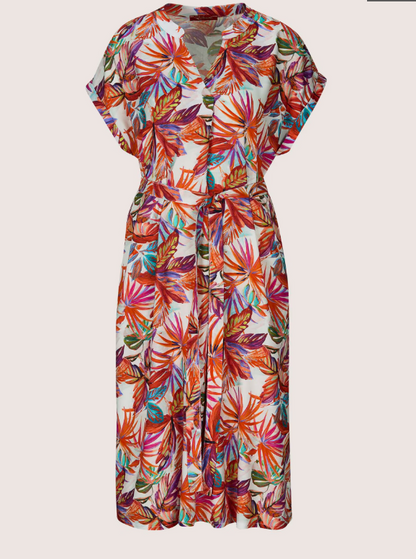 Madeleine | Palm Print Summer Dress