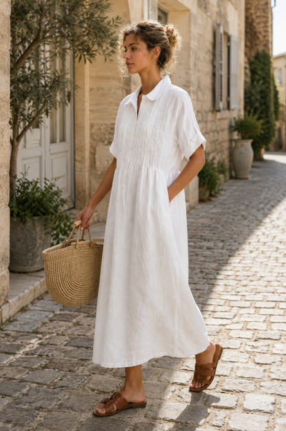 Alexis | Flowing Summer Shirt Dress