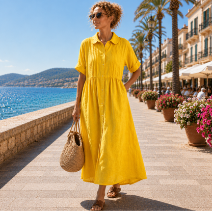 Alexis | Flowing Summer Shirt Dress