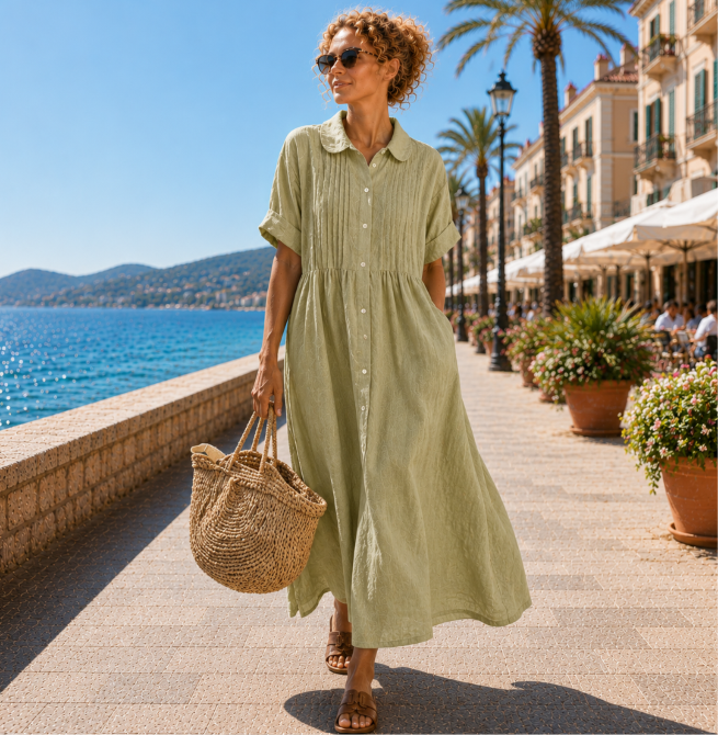 Alexis | Flowing Summer Shirt Dress