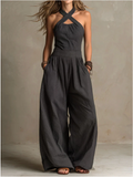 Carol | Cross-Neck Jumpsuit