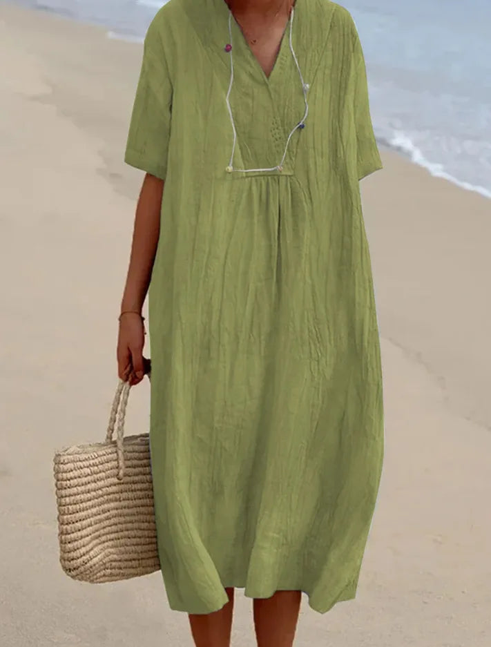 Silvana™ | Relaxed Textured Maxi Dress-