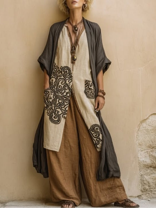 Valentina | Long Embroidered Bohemian Set