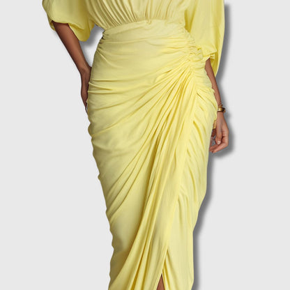 Diana | Elegant Yellow Maxi Dress