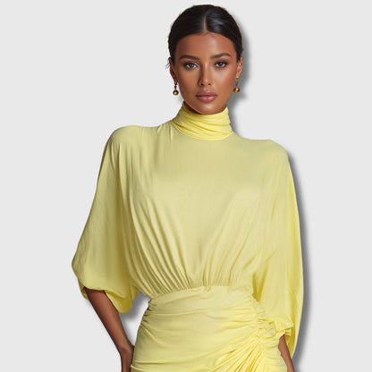 Diana | Elegant Yellow Maxi Dress