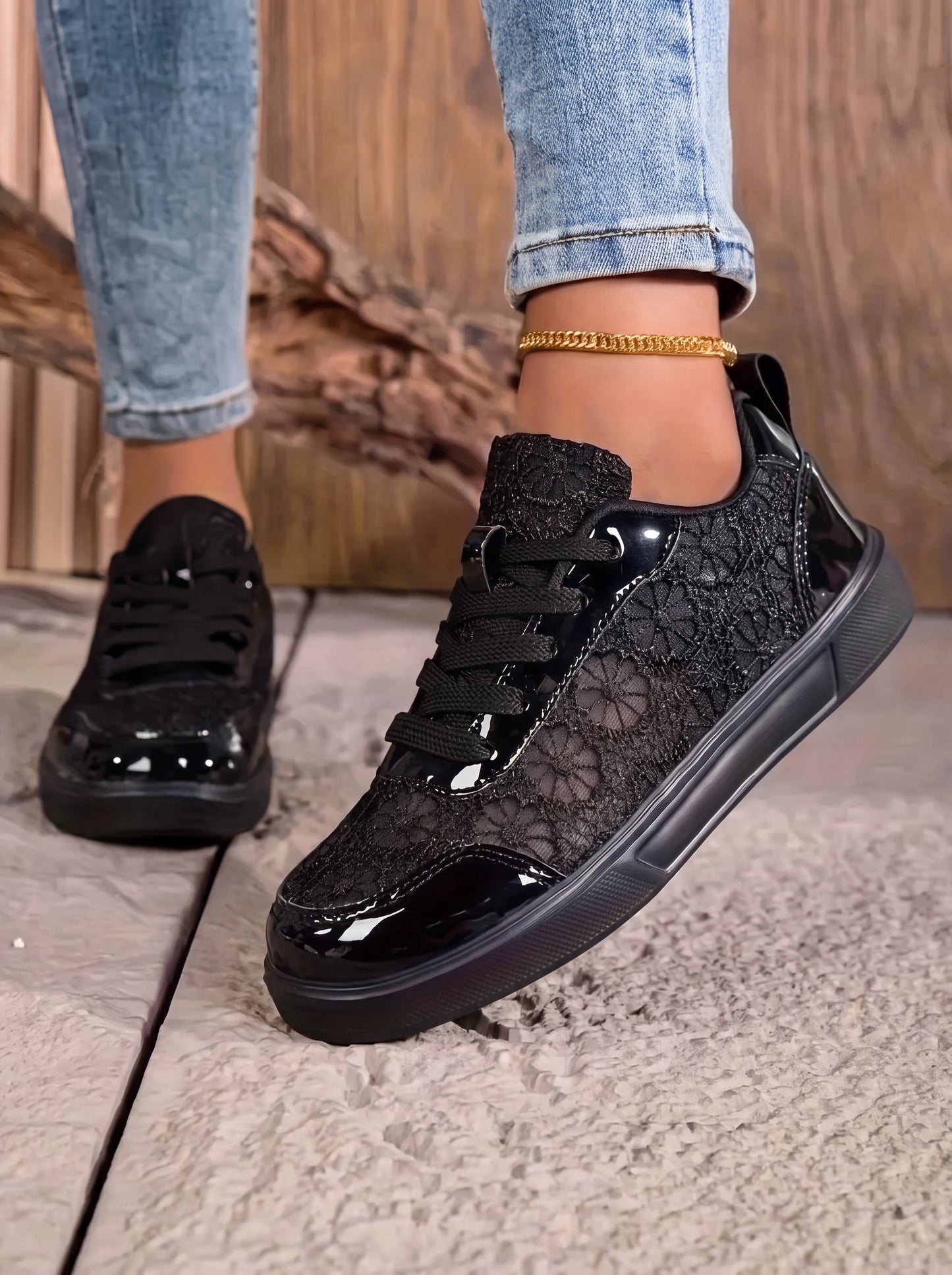 Fiore | Floral Lace Sneakers
