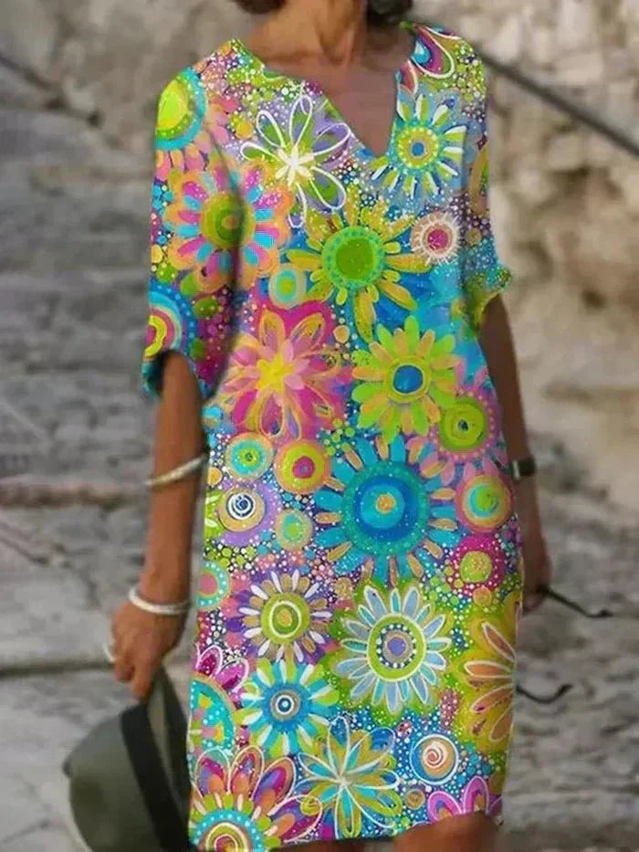 Anouk™ | Vibrant Floral Maxi Dress-