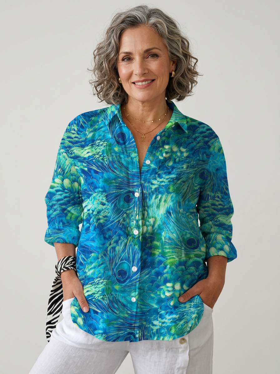 Florina | Peacock Grace Blouse