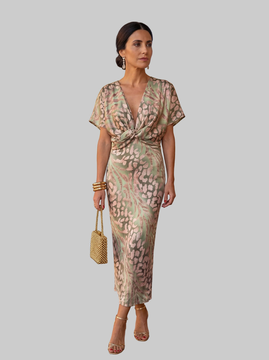 Ema | Sophisticated Summer Glamour Dress - women's dress