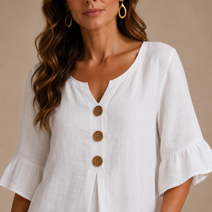 VANESA | Button Detail Midi Dress
