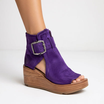 Orélisse | Modern Open Wedge Ankle Boots