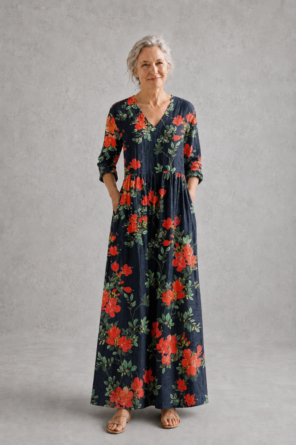 Wendy | Black Floral Summer Dress