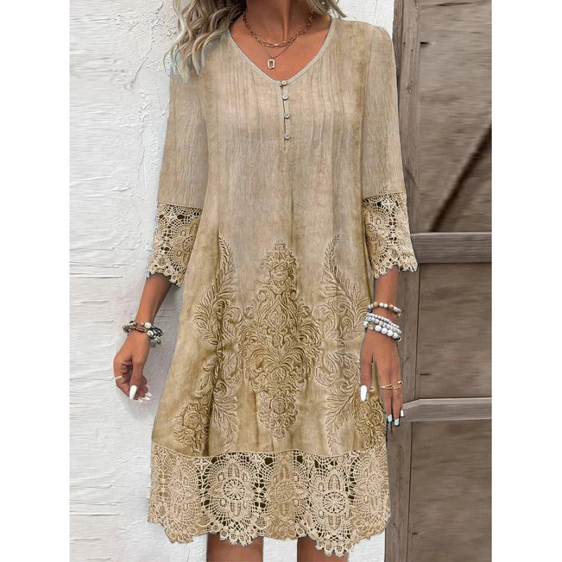 Lana | Timeless Lace Midi Dress