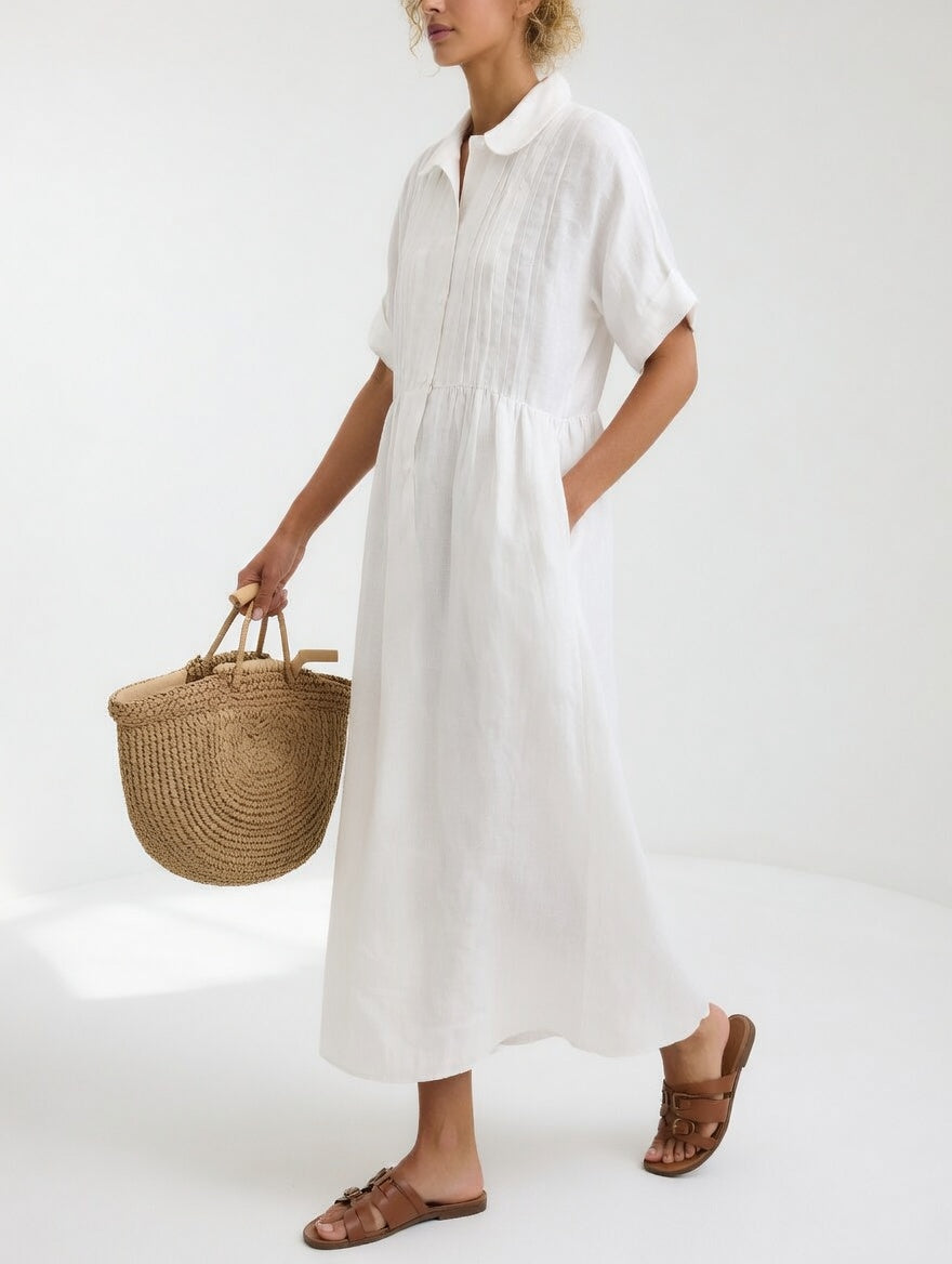 Alexis | Flowing Summer Shirt Dress