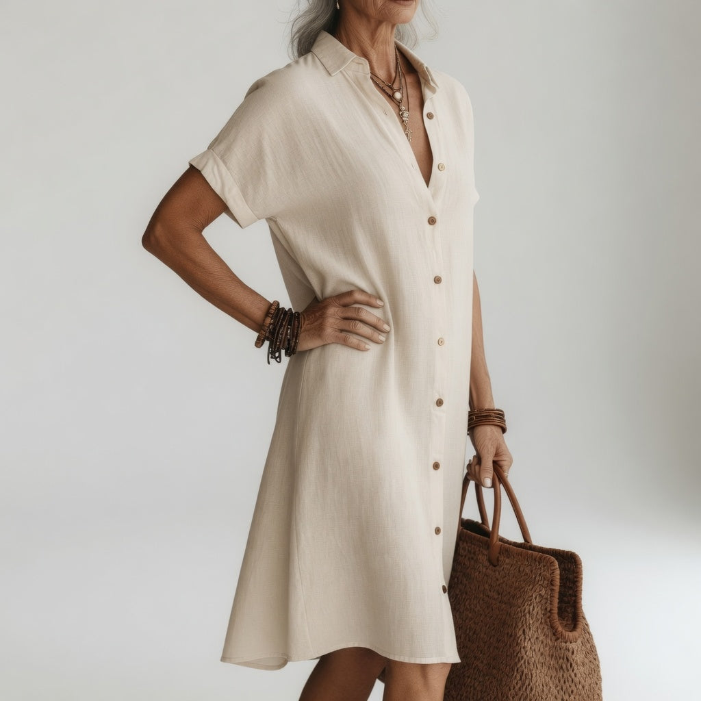 Demi | Midi Shirt Dress