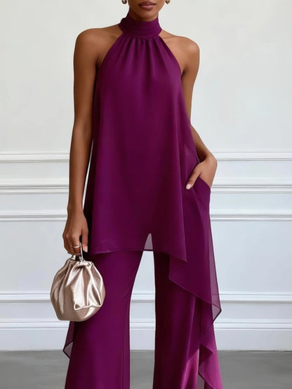 Vivienne | Halter Top & Pants Two | Piece Set
