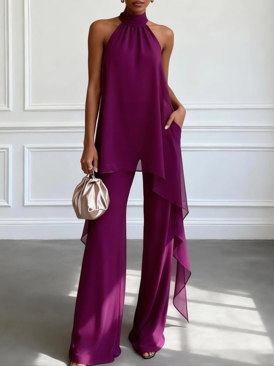 Vivienne | Halter Top & Pants Two | Piece Set