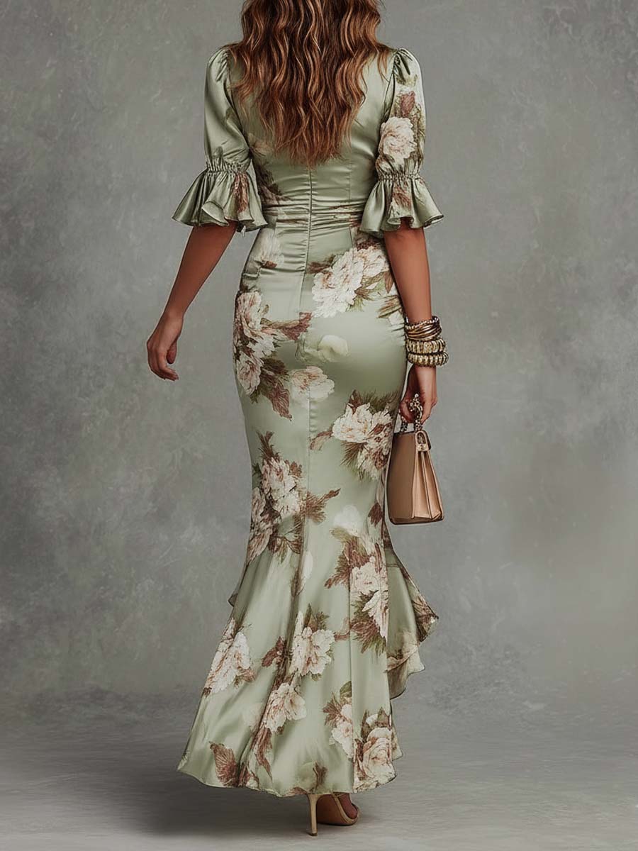 ANASTASIA | Long  Dress with Floral Print