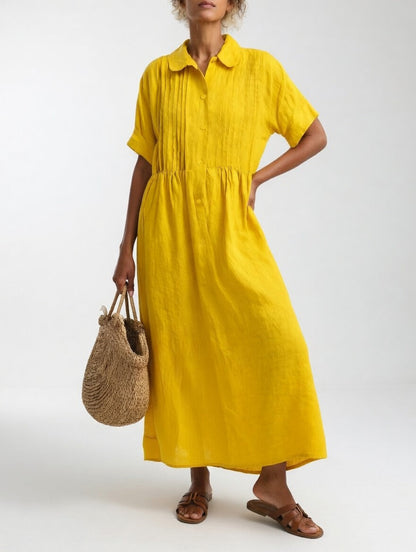 Alexis | Flowing Summer Shirt Dress