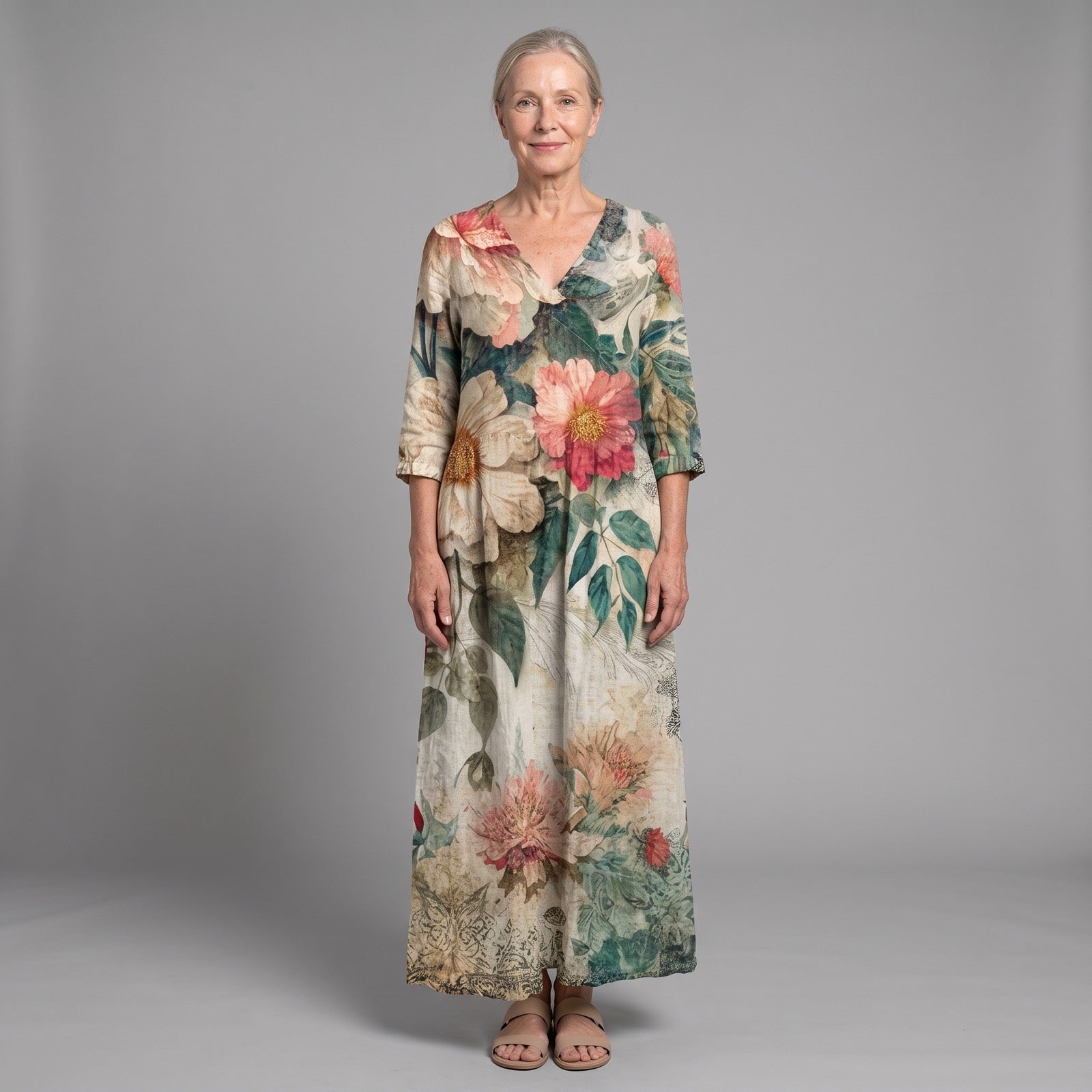 Carmel | Floral Summer Midi Dress