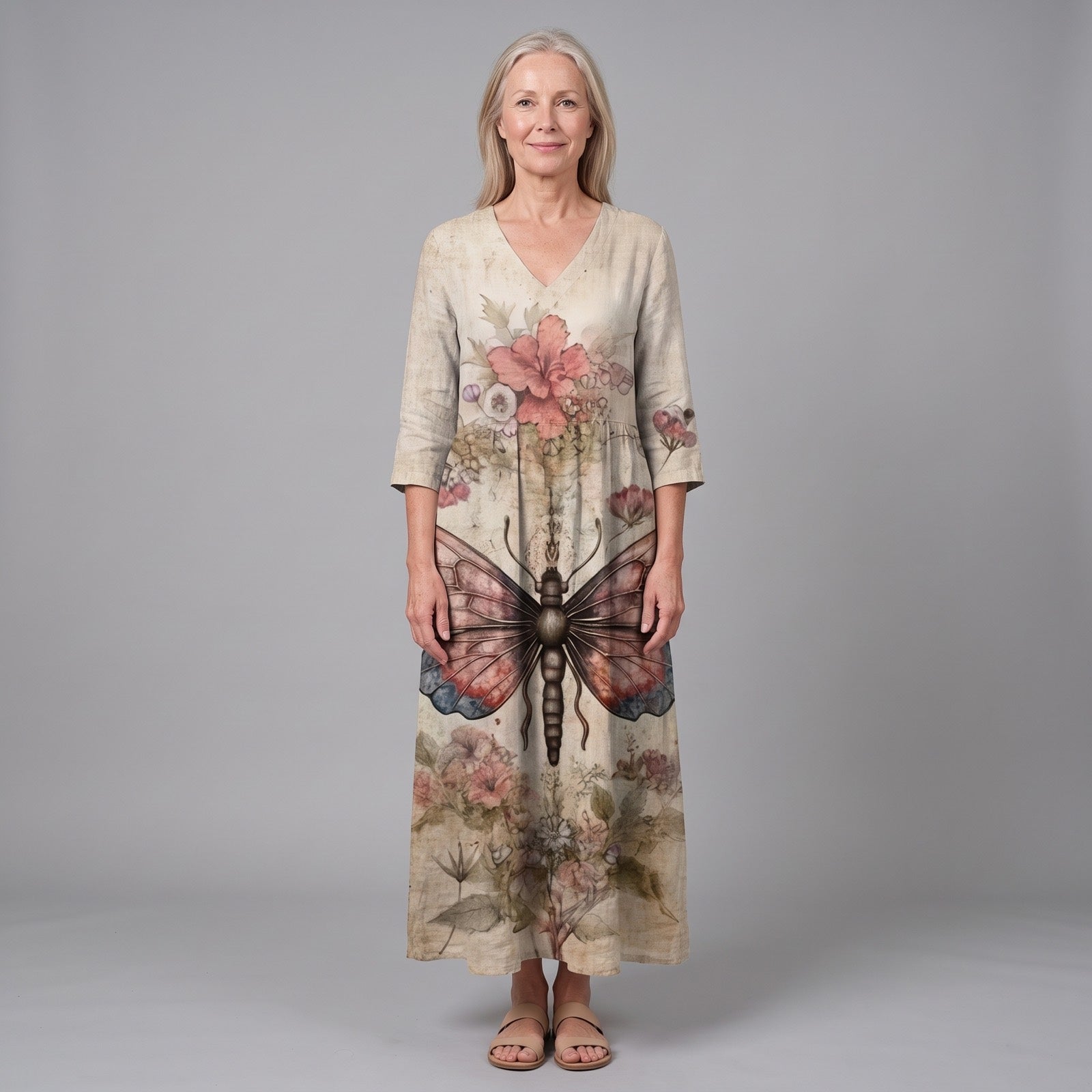 Dawn | Floral Summer Midi Dress