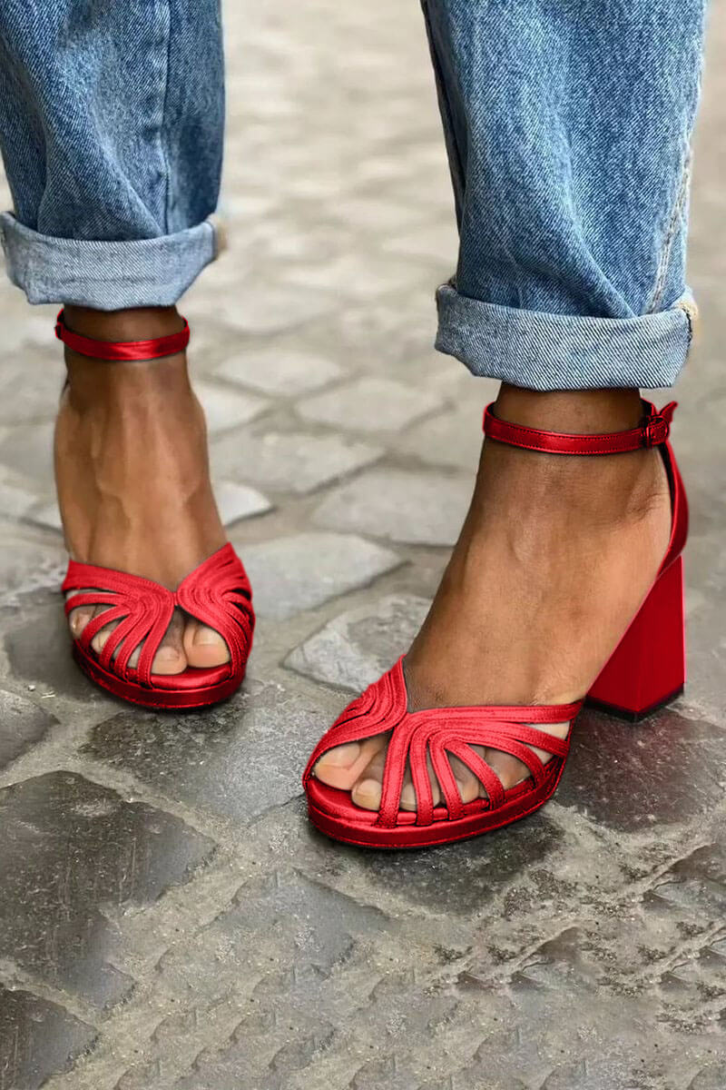 Valentina | Bicolor Comfort Heels