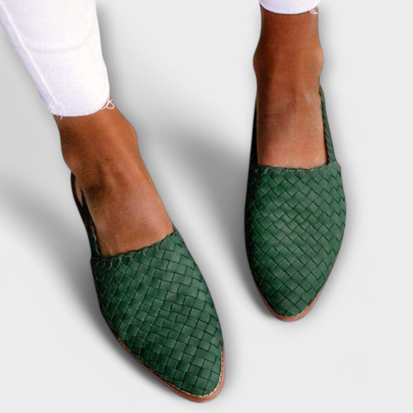Caterina | Woven Slingback Loafers