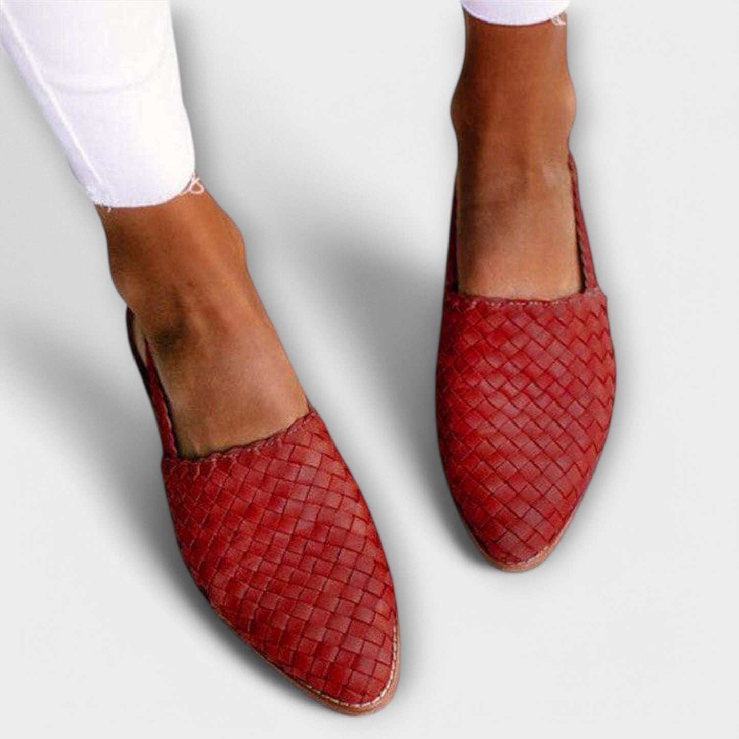 Caterina | Woven Slingback Loafers