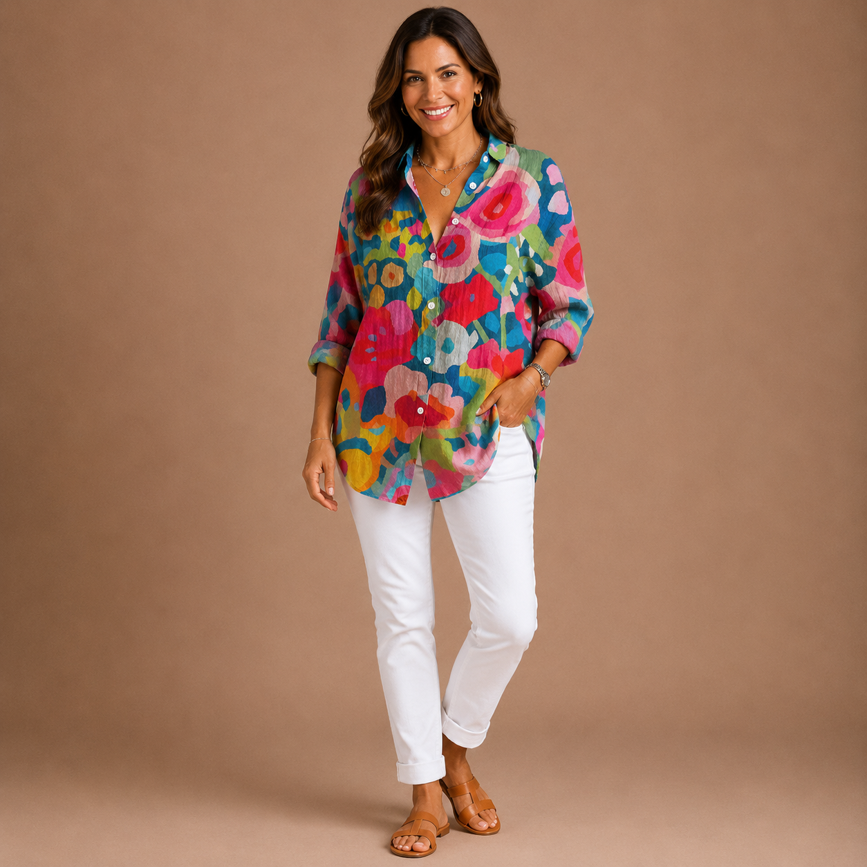ASTRID | Colorful Pattern Blouse