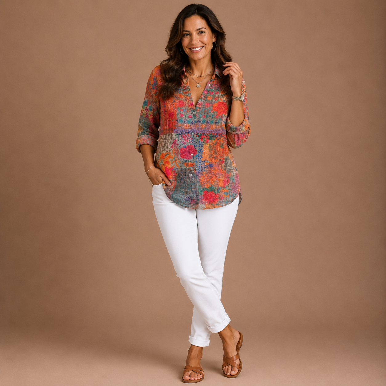 ASTRID | Colorful Pattern Blouse
