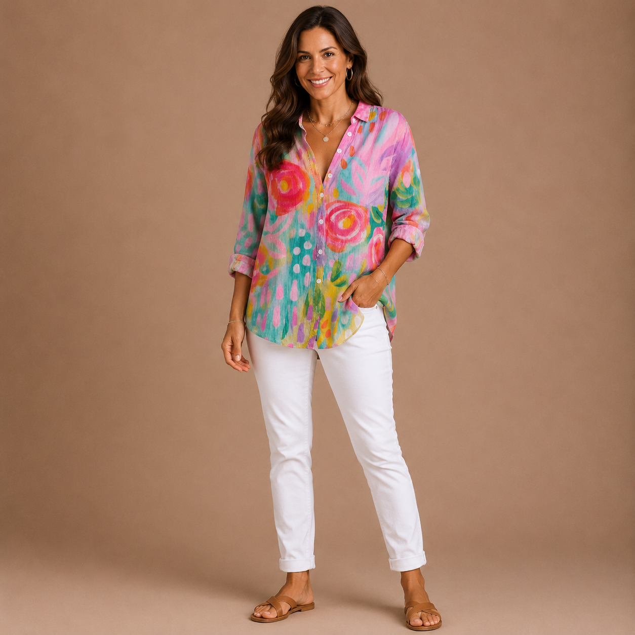 ASTRID | Colorful Pattern Blouse