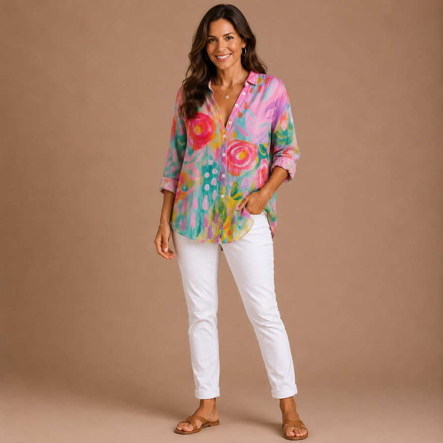 ASTRID | Colorful Pattern Blouse