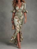 Anastasia | Luxurious Asymmetrical Satin Dress