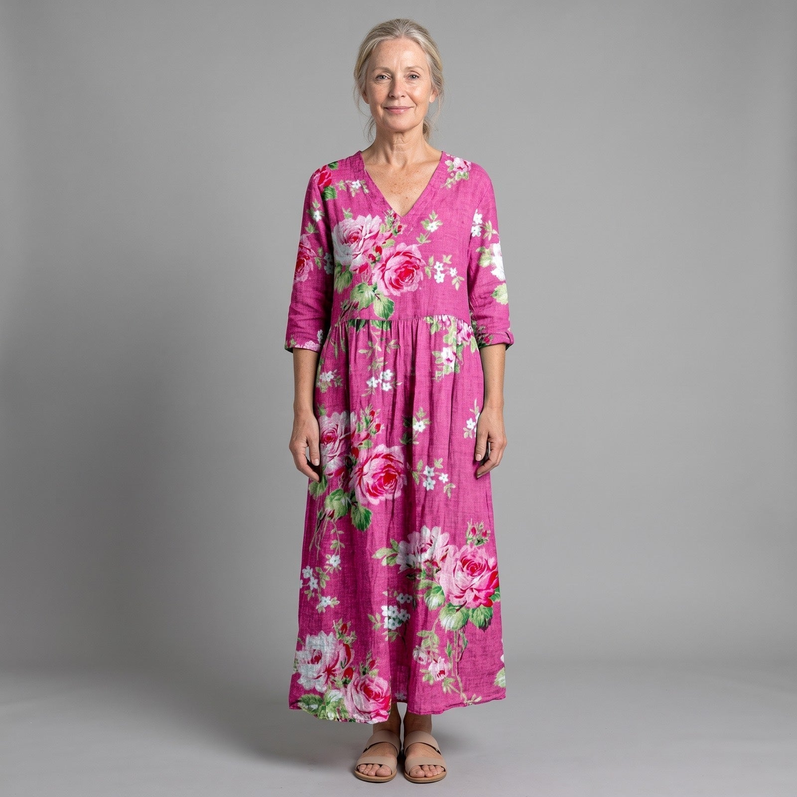 Taryn | Floral Summer Midi Dress