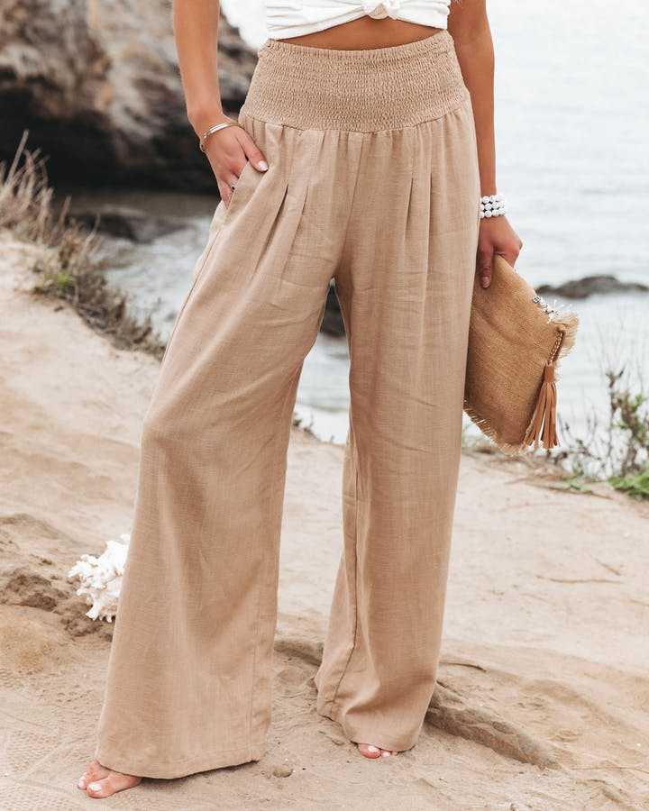 Susan | Flowing Wide-Leg Beach Pants
