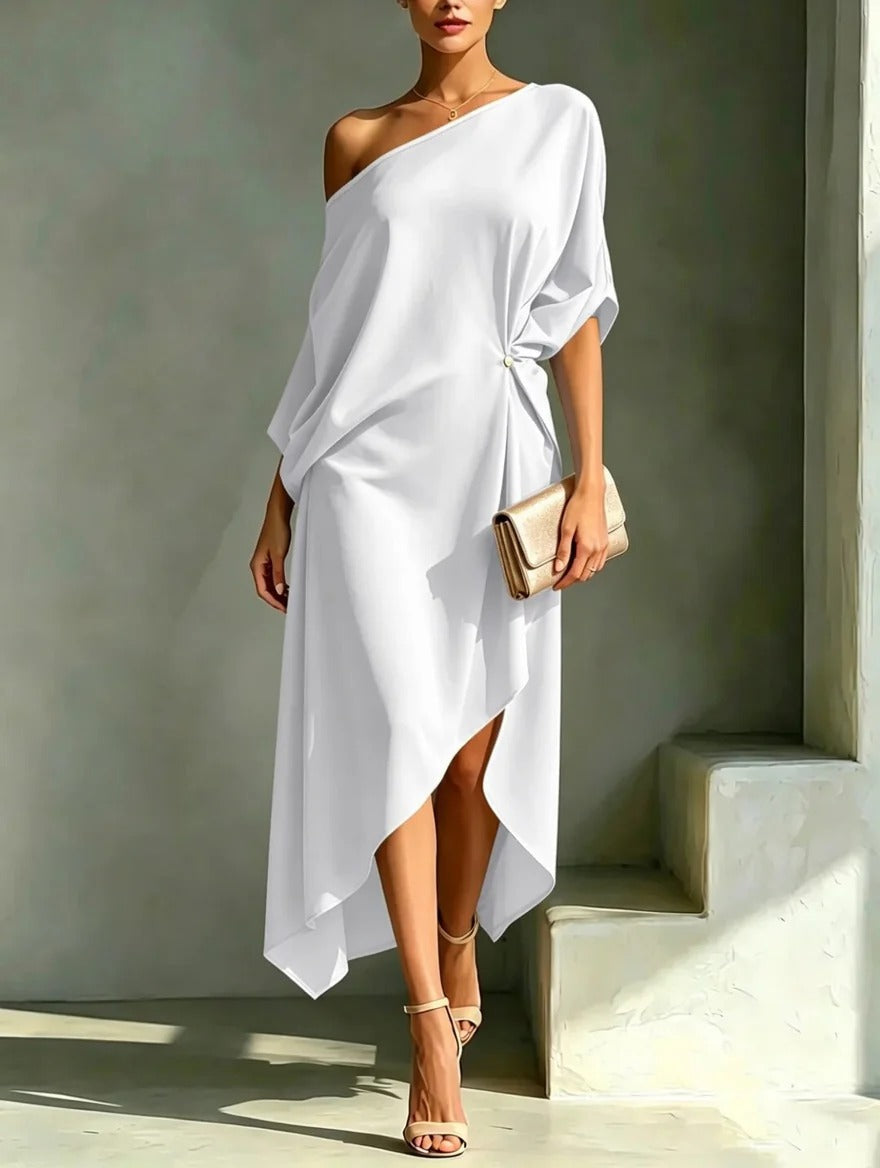 EMERY | Elegant Asymmetrical Dress
