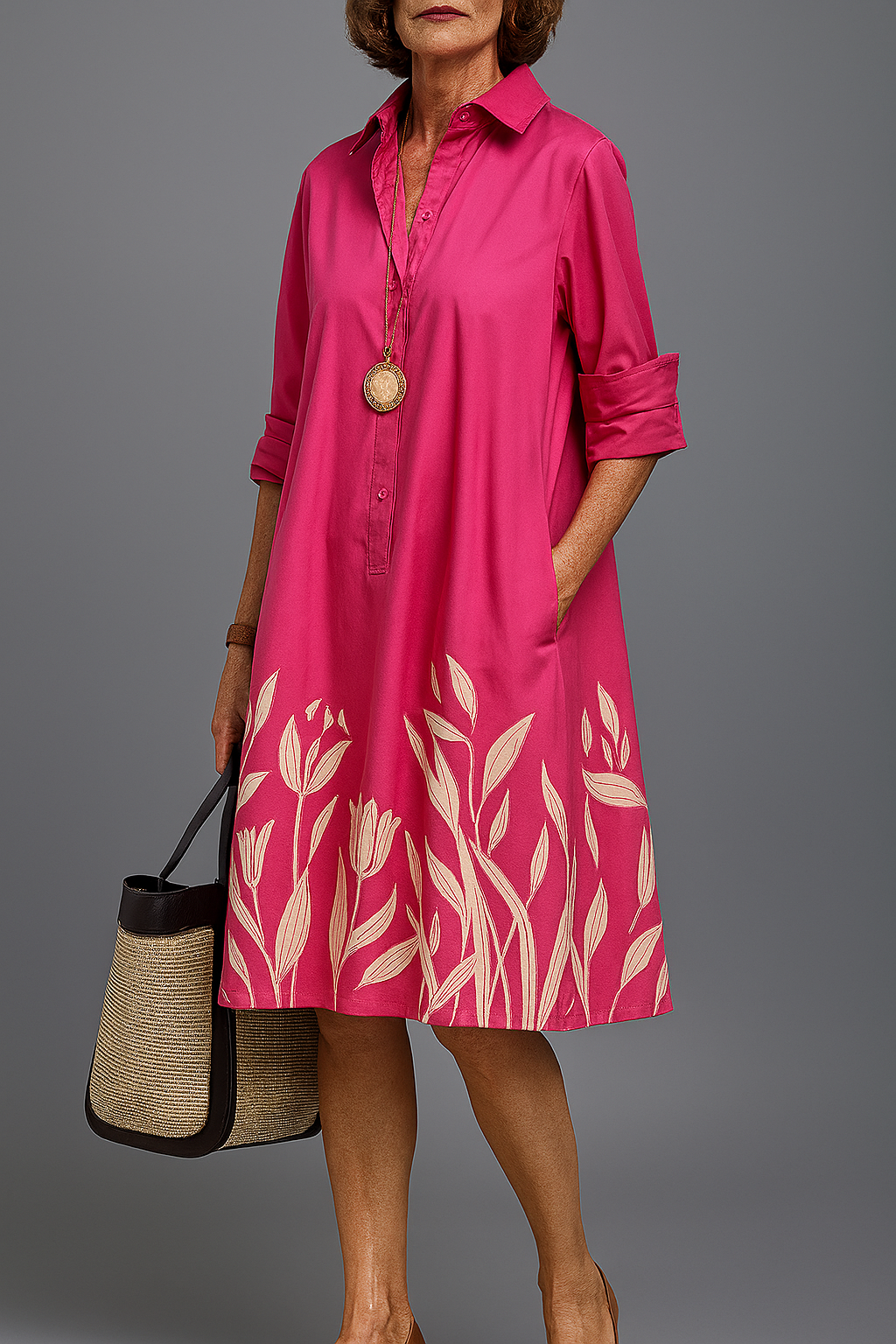Grace | Polished Elegant Midi Dress - women's midi dress