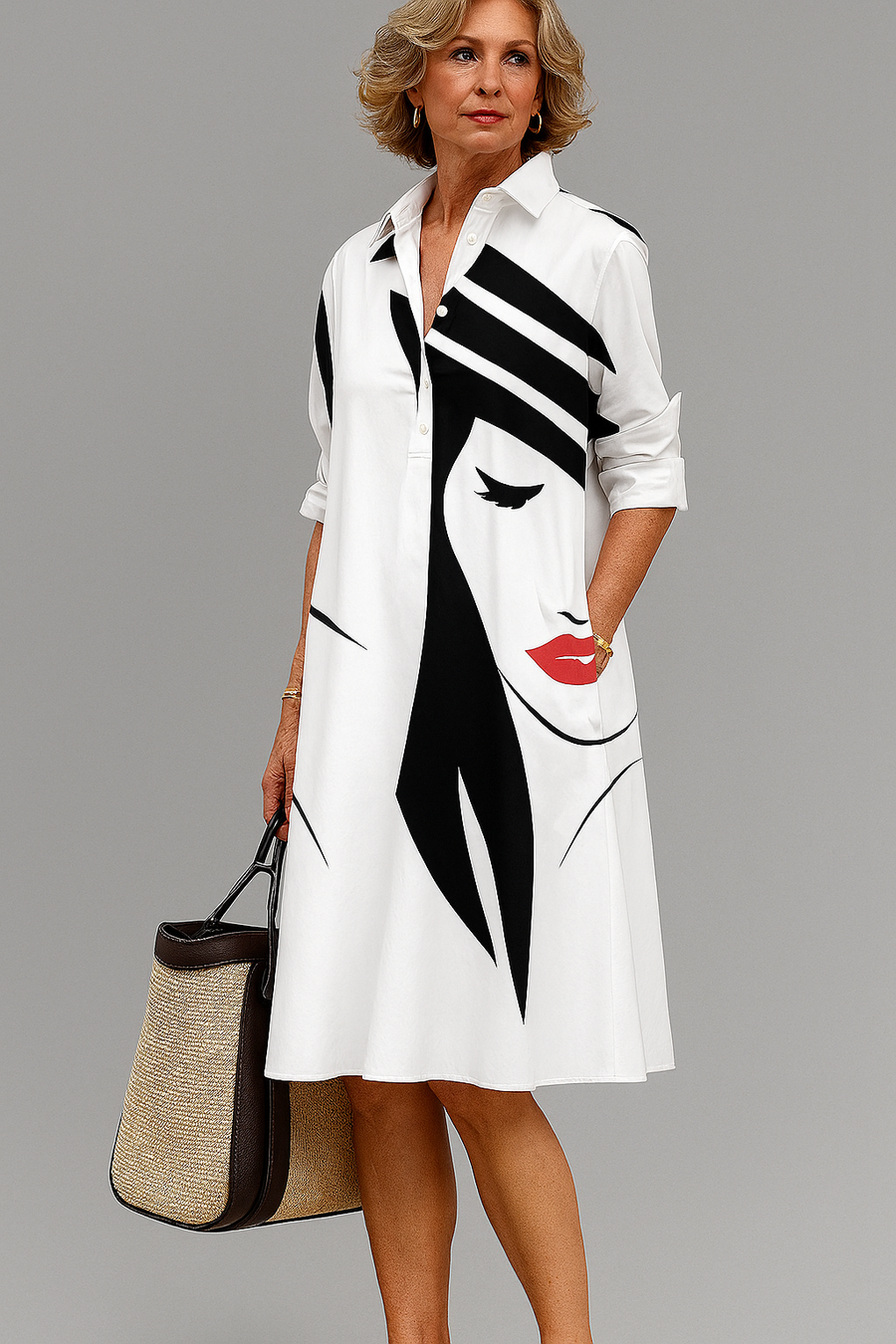 Yvette | Chic Cotton Midi Dress