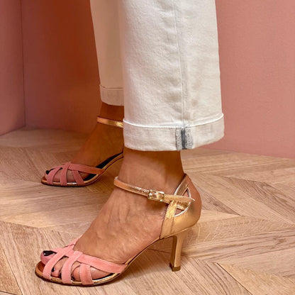 Aurelia | Rose Gold Glamour Sandals