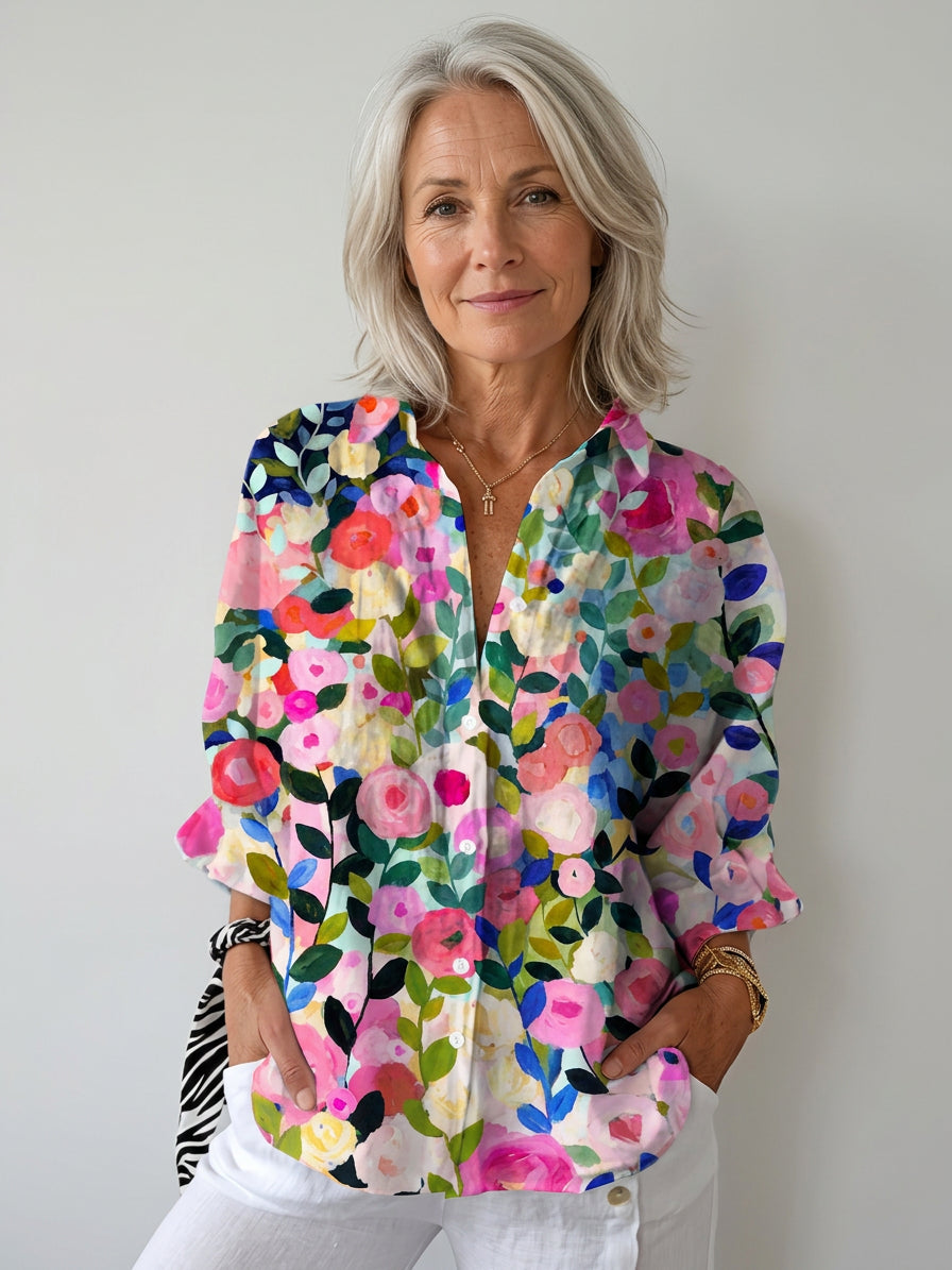Frida | Bloom Canvas Blouse