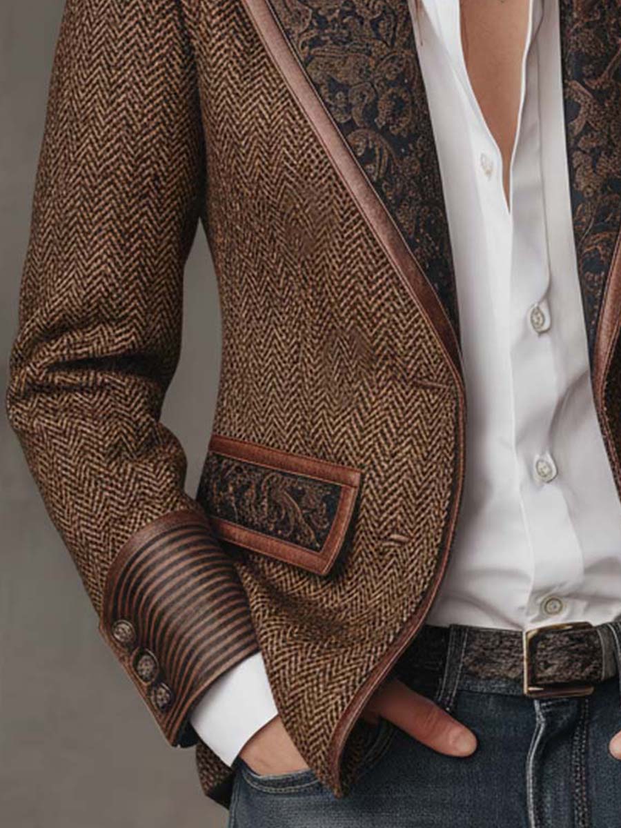 Sabine | Printed Panel Blazer