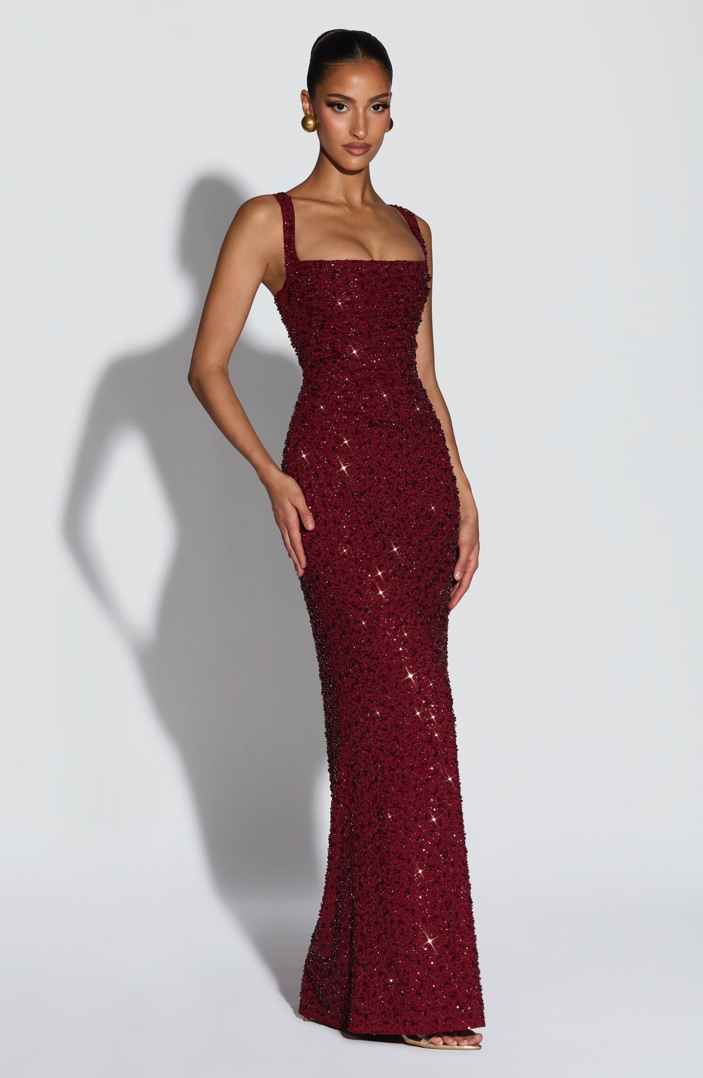 Rosalind | Square-Neck Maxi Dress