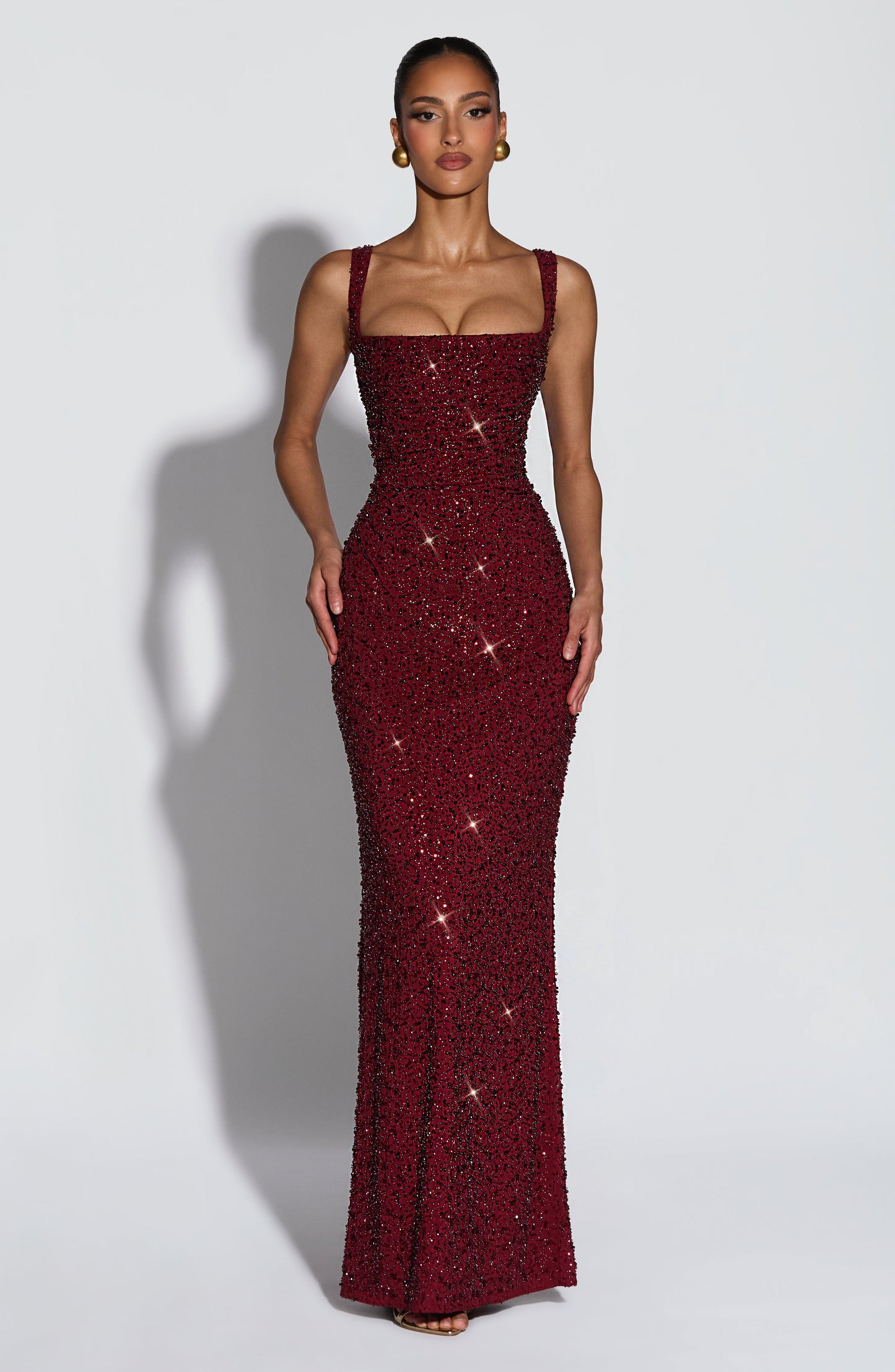 Rosalind | Square-Neck Maxi Dress