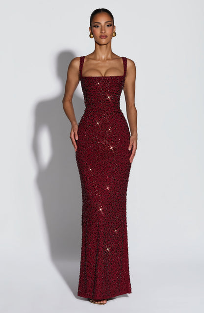 Rosalind | Square-Neck Maxi Dress