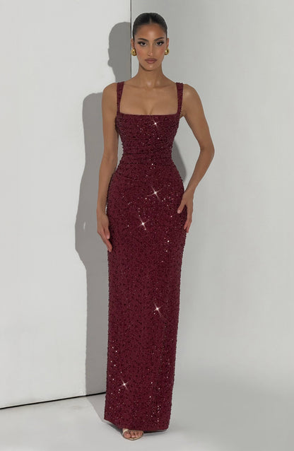 Rosalind | Square-Neck Maxi Dress