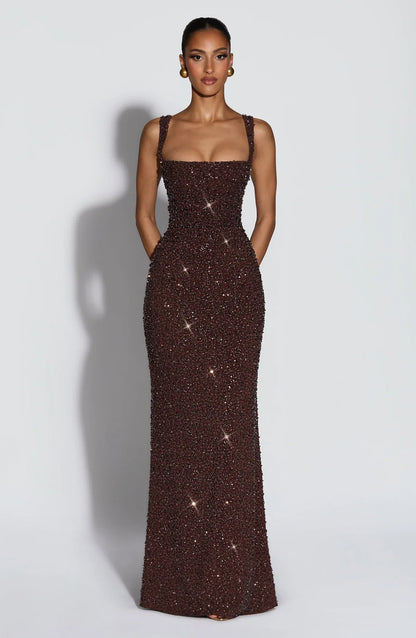 Rosalind | Square-Neck Maxi Dress