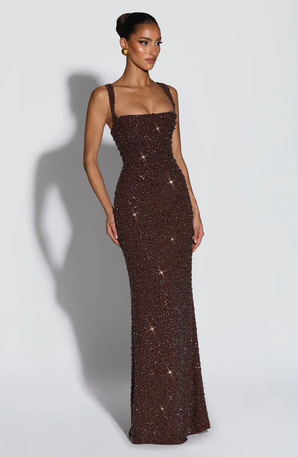 Rosalind | Square-Neck Maxi Dress