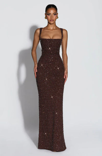 Rosalind | Square-Neck Maxi Dress