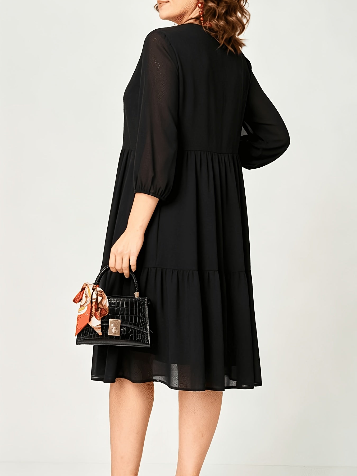 Helena | Elegant Printed Midi Dress