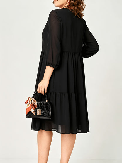 Helena | Elegant Printed Midi Dress